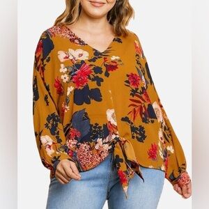 UMGEE Floral Blouse, Size S